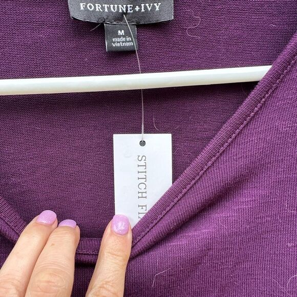 Purple Women's Tunic Top - Picture 7 of 10